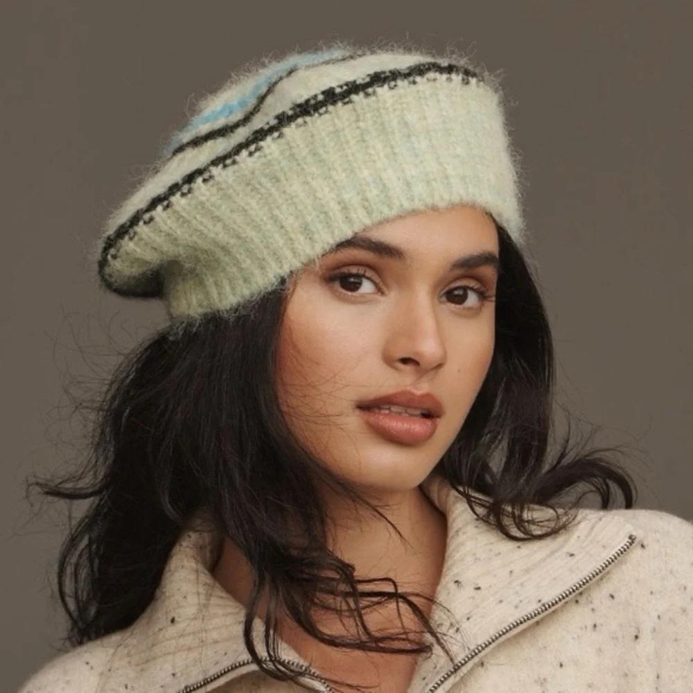 Anthropologie Beret Striped New
